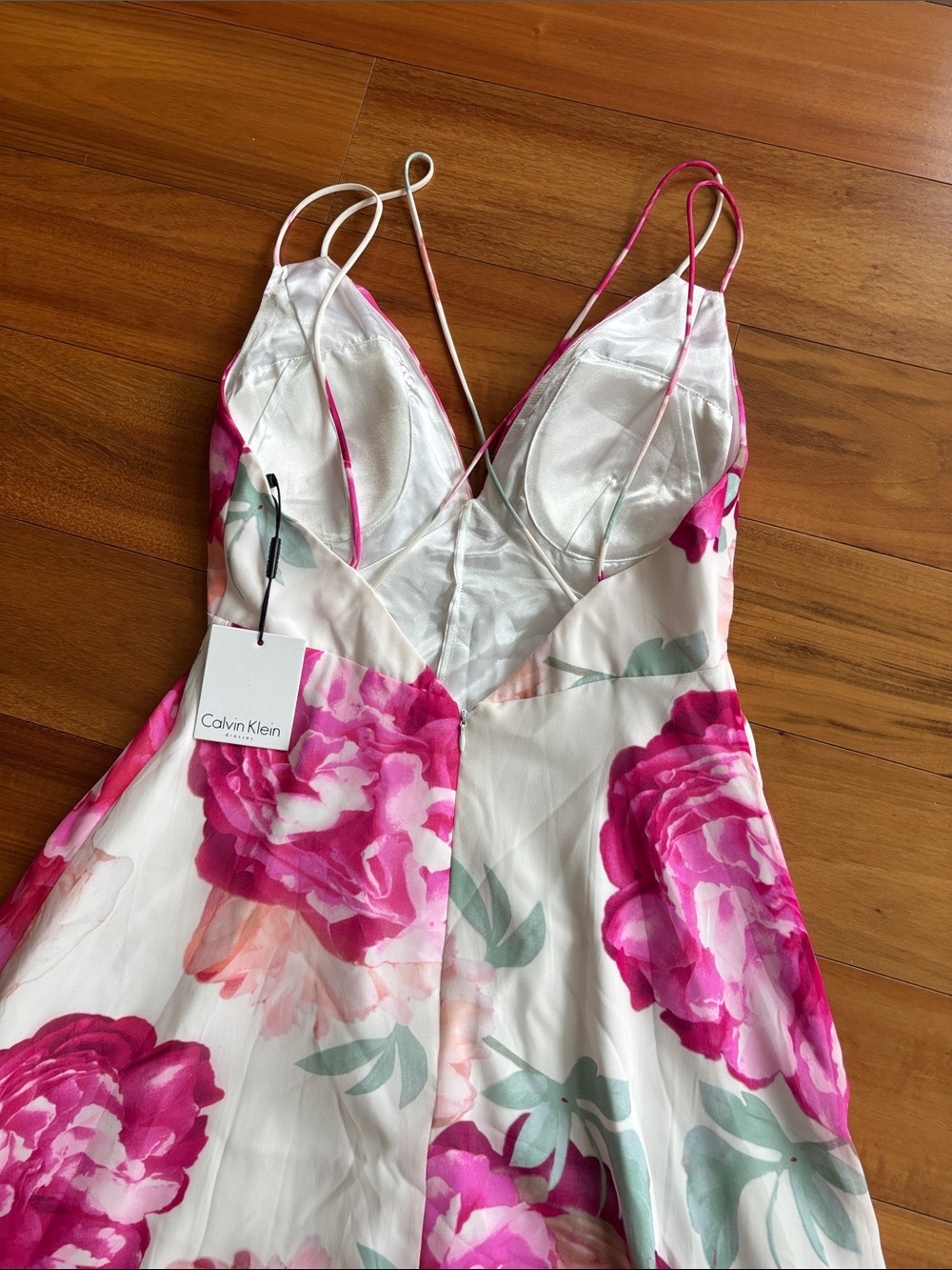 NWT Calvin Klein floral maxi dress - Picture 11 of 13